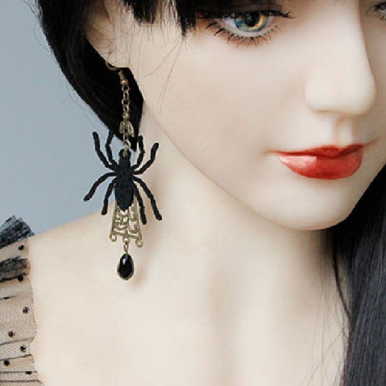 Gothic Sorte Edderkop reringe