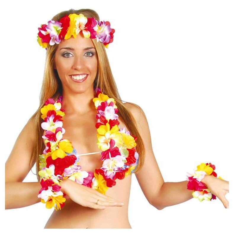 Hawaii Sæt dele - Hawaii Tema Kostumer - Fie's Kostumer og