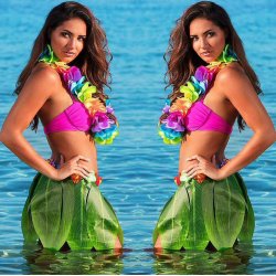 Hawaii Sk�rt Palmeblade