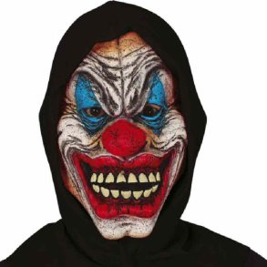 Klovne Maske Latex med Htte