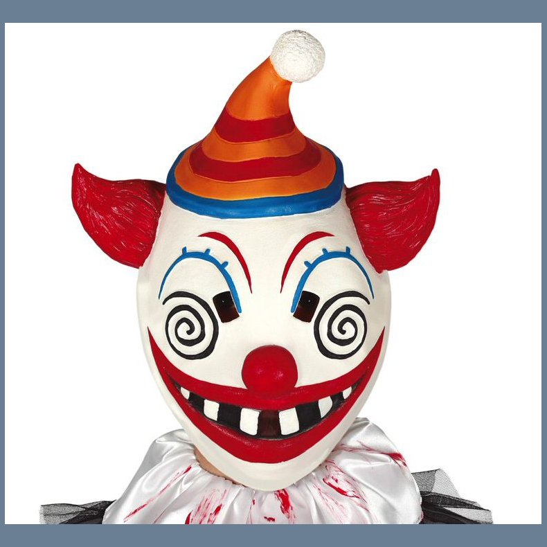 Glad Klovn Latex Maske