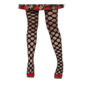 Stor Fiskenet Strmpebukser Sort