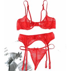 3 delt Blonde Bh og Trusse st 