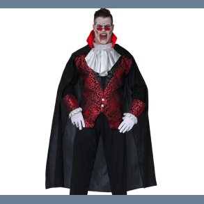 Dracula Sort Kappe 140 cm