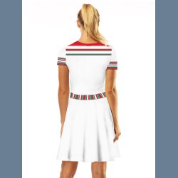 Vidunderlig 3D Print Rund Krave Skater Snemand Kjole