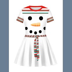 Afslappet Barnekjole Snemand