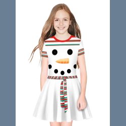 Afslappet Barnekjole Snemand