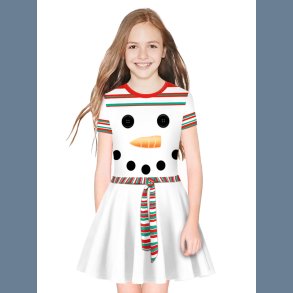 Afslappet Barnekjole Snemand