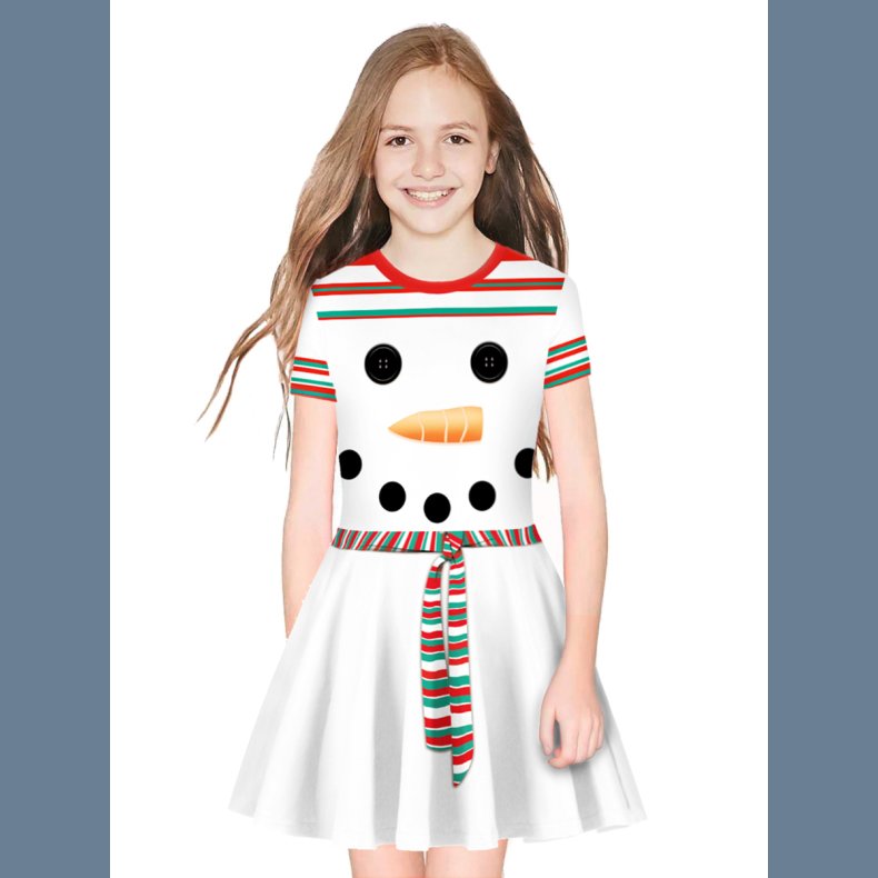 Afslappet Barnekjole Snemand