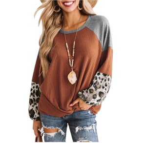 Leopard Langrmet Vaffelstrik