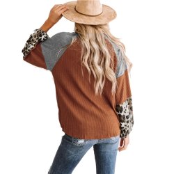 Leopard Langrmet Vaffelstrik