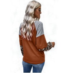 Leopard Langrmet Vaffelstrik