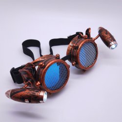 Steampunk LED Lys Net Briller