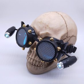 Steampunk LED Lys Net Lens