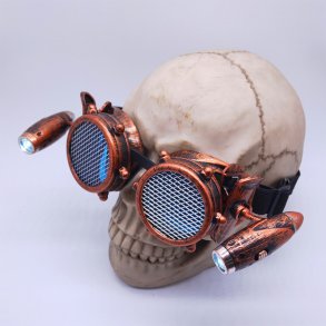 Steampunk LED Lys Net Briller