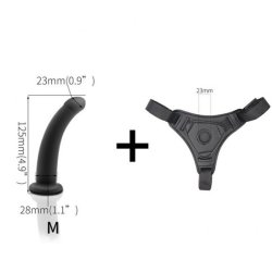 Anal Strap On Silicone Dildo