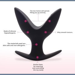 Silikone Blomst Udvidet Butt Plug