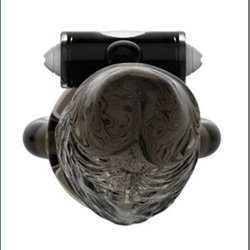 Sort Kriger Vibration Krystal Penis Hylster