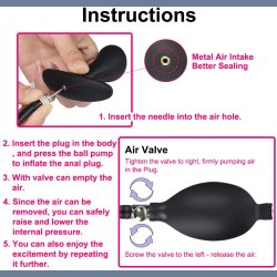 Oppustelig Silikone Anal Plug