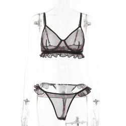 Hjerteprint BH og Trusse St