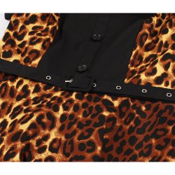 Leopard Kjole Retro Snit