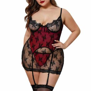 Rd Plus strrelse to-lags blonde stof