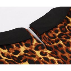 Leopard Kjole Retro Snit