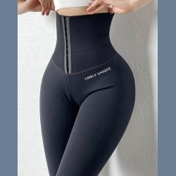 Sports Fitness Korset Yoga Leggings med hj talje