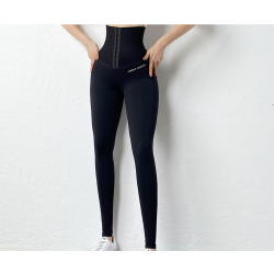 Sports Fitness Korset Yoga Leggings med hj talje