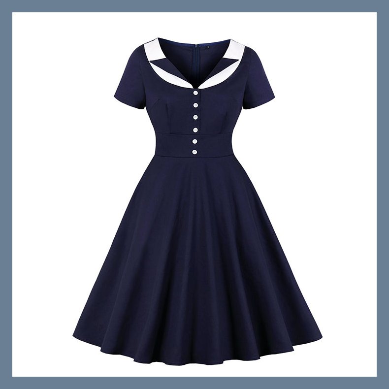 Vintage Hepburn snit Kjole