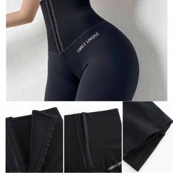 Sports Fitness Korset Yoga Leggings med hj talje