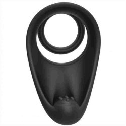 Silicone Dual Penis Ring with Taint Teaser
