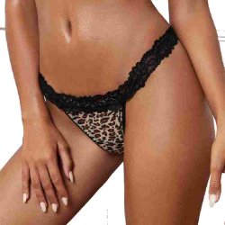 Leopard Sort Blonde Trusser