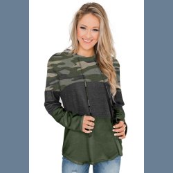 Multifarvet Farve Httetrje med Snre 