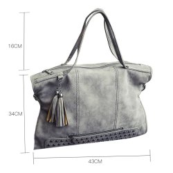 Gr Vintage Besat Hndtaske 