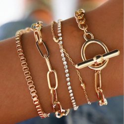 5stk Golden Grace Armbnd St