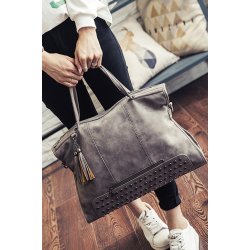 Gr Vintage Besat Hndtaske 