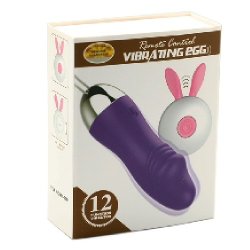 12 hastigheder Fjernbetjening Genopladeligt Silikone Penisform Vibrerende g