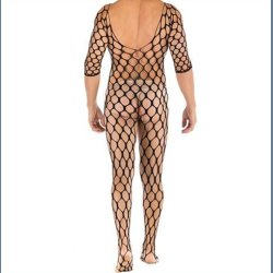 Bodysuit Mand Stort Fiskenet