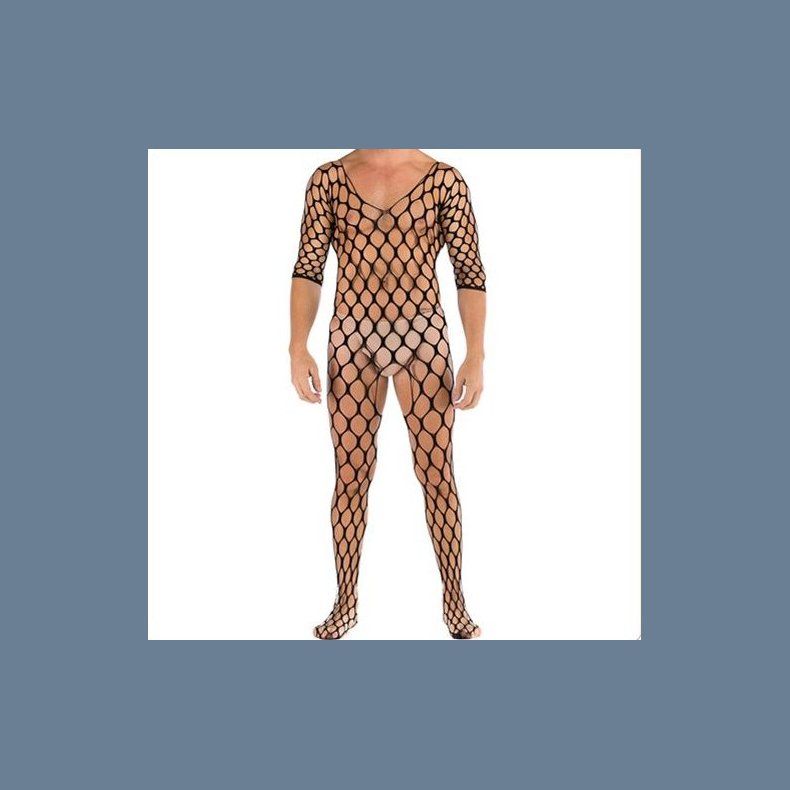 Bodysuit Mand Stort Fiskenet