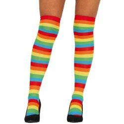 Selvsiddende Strmper Regnbue