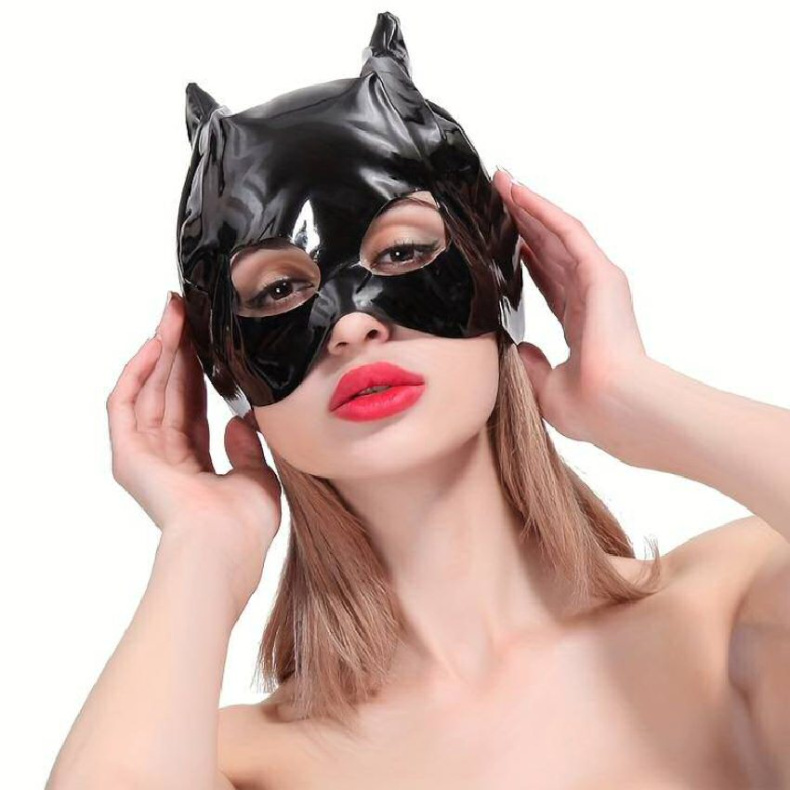 Sort Vinyl Maske