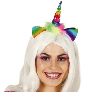 Unicorn Tirara Regnbue