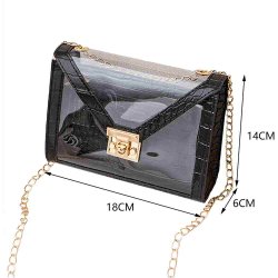 Gator Gennemsigtig Crossbody Taske 