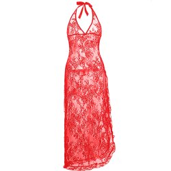 Lang Blonde Natkjole