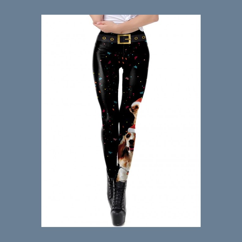 Jule Leggins med Hund