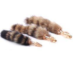 Glas Anal Plug med Hale 