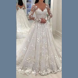 Brudekjole Knkket Hvid