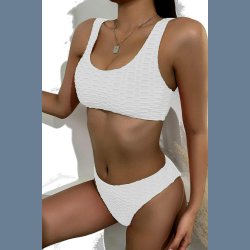 Skulpterede Ribbet Bikini 