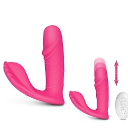 Dildo Vibrator med Frem og Tilbage funktion 